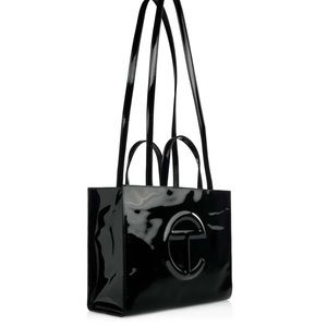 Telfar Medium Shopping Bag - Black Patent